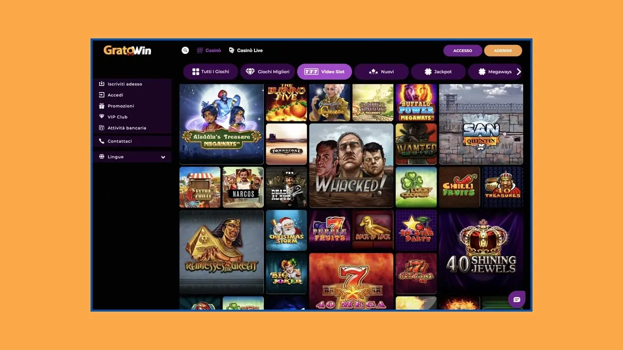 Programme de bonus du casino Gratowin